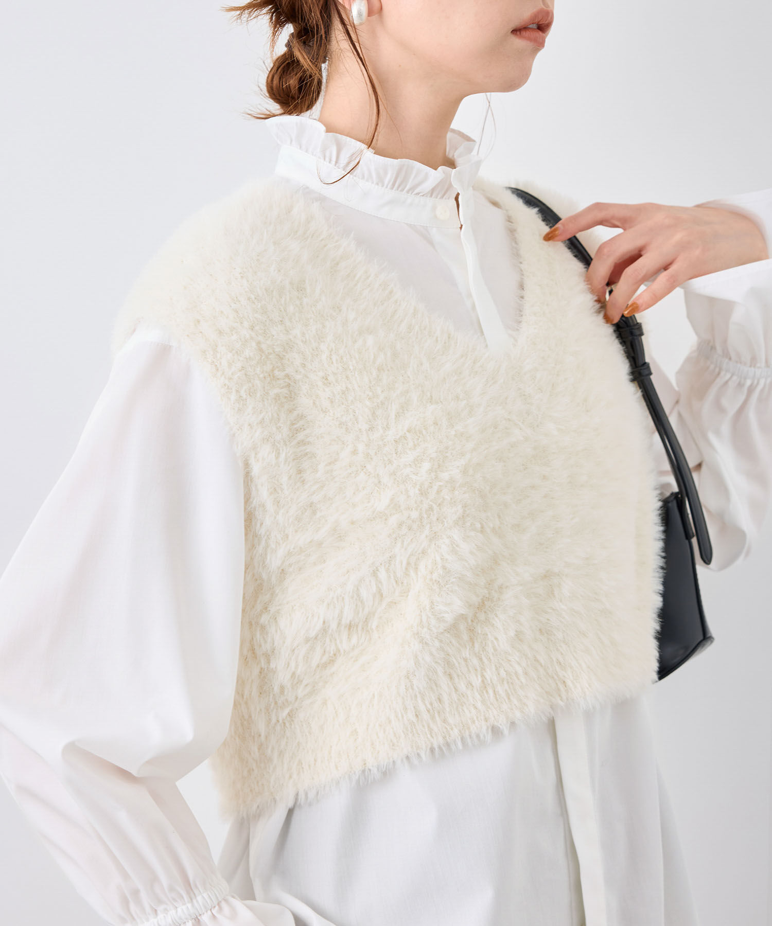 Rope&rsquo;Picnic「無地・ストライプフリルシャツ」|シャツ・ブラウス|