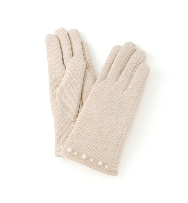 ROPE PICNIC PASSAGE「パール/リブジャージーグローブ」|手袋|