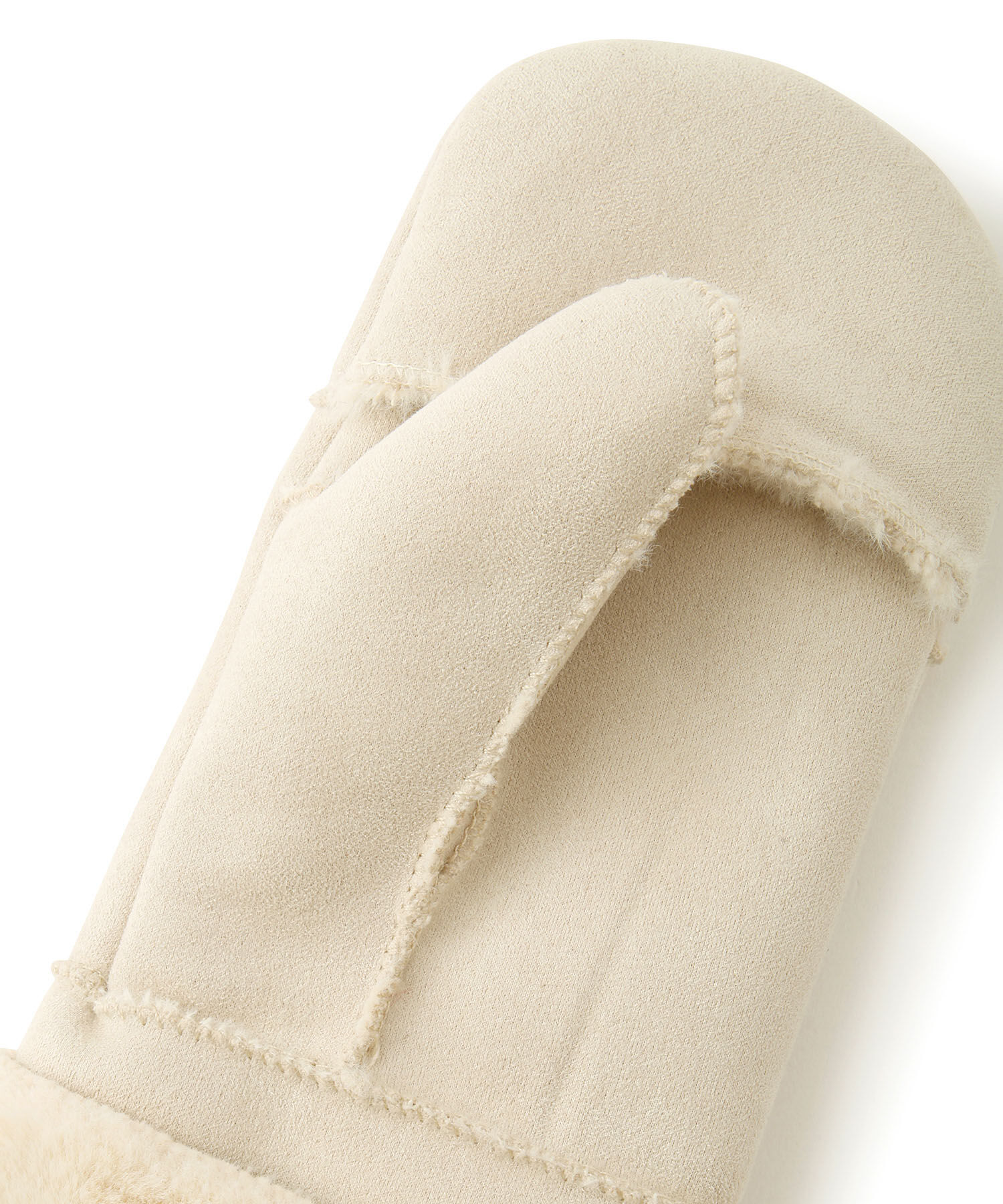 ROPE PICNIC PASSAGE「洗える・2WAY/ショルダー付きムートンライクミトングローブ」|手袋|