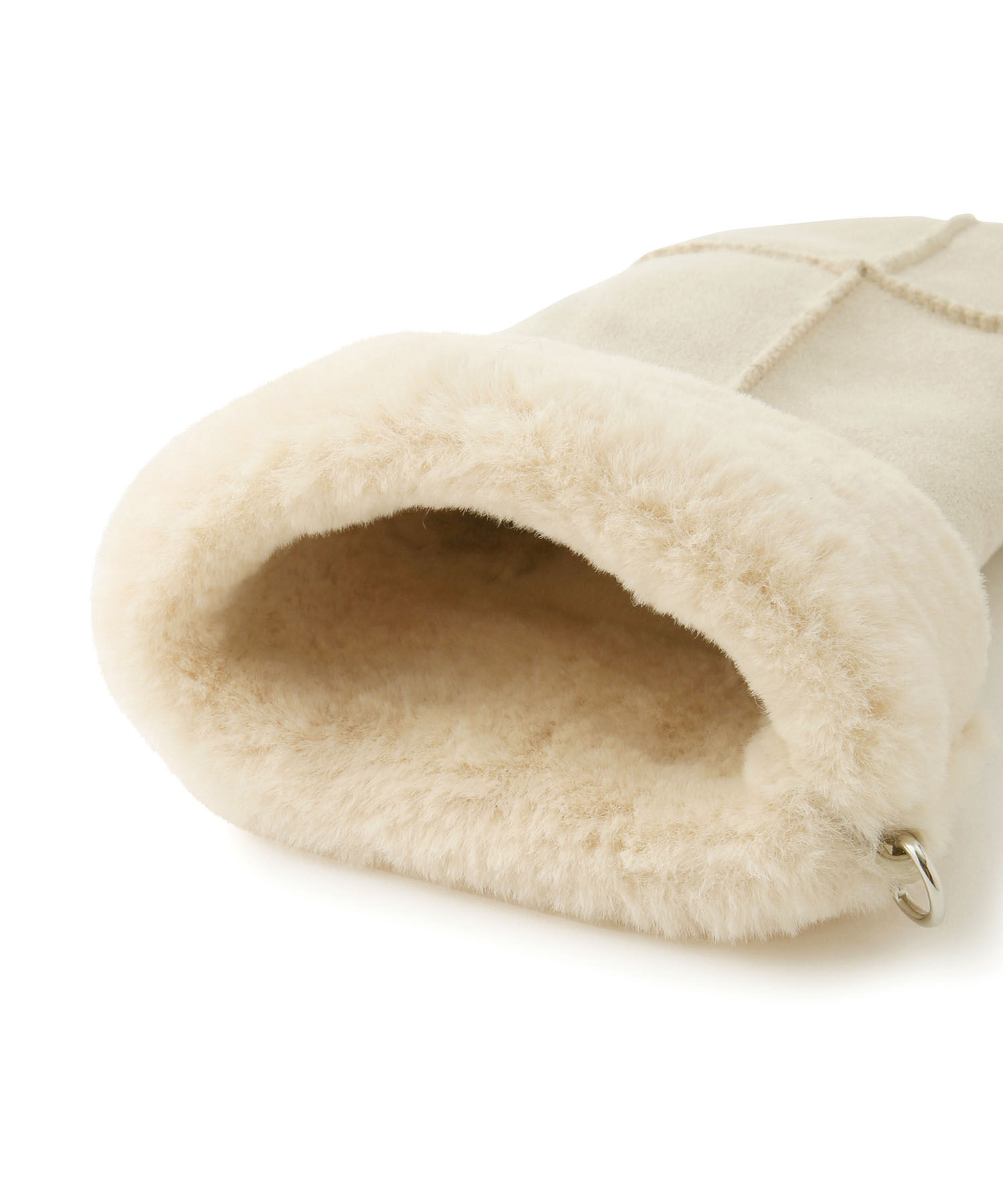 ROPE PICNIC PASSAGE「洗える・2WAY/ショルダー付きムートンライクミトングローブ」|手袋|