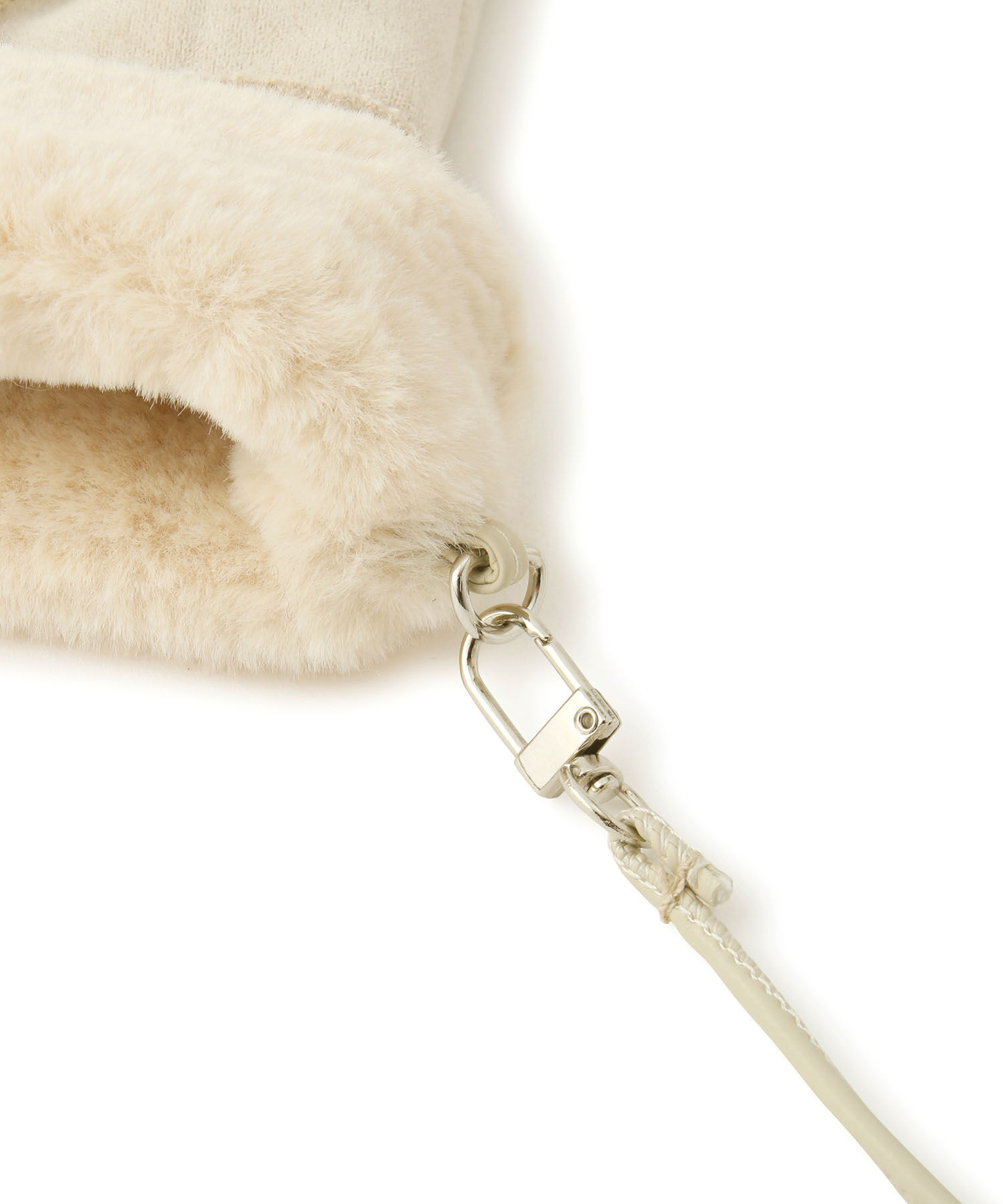 ROPE PICNIC PASSAGE「洗える・2WAY/ショルダー付きムートンライクミトングローブ」|手袋|