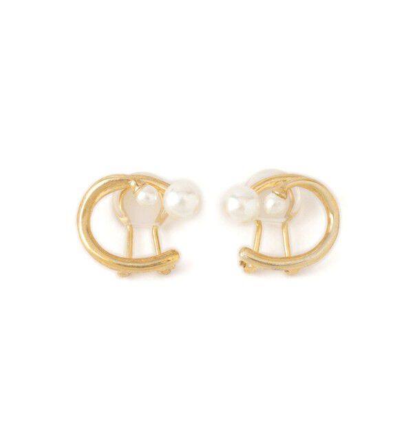 ROPE PICNIC PASSAGE「パールデザインサークルクリップイヤリング」|イヤリング|