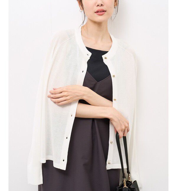 Rope&rsquo;Picnic「【emur/エミュール】インターシャバックロゴカーディガン」|カーディガン|