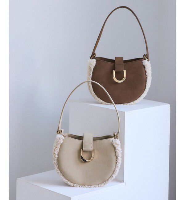 ROPE PICNIC PASSAGE「ムートンライクラウンドワンショルダーバッグ」|ショルダー・メッセンジャー|