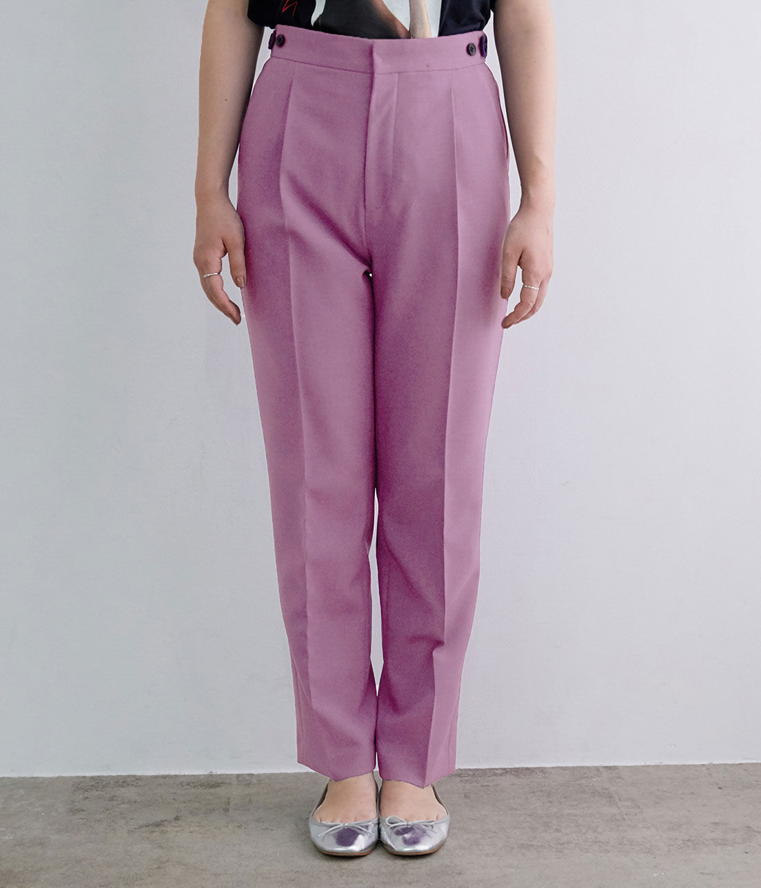 ADAM ET ROPE'「＜洗える＞スリムスラックス」|スラックス|