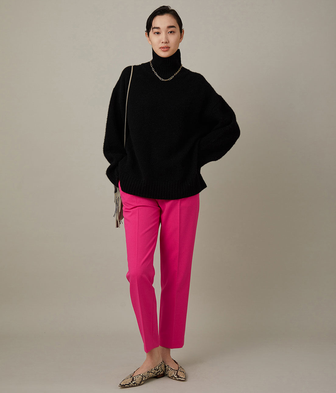 ADAM ET ROPE'「＜洗える＞スリムスラックス」|スラックス|