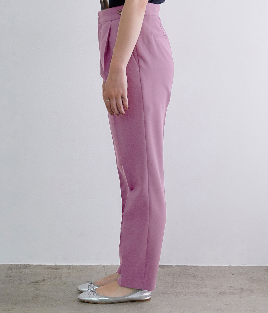 ADAM ET ROPE'「＜洗える＞スリムスラックス」|スラックス|