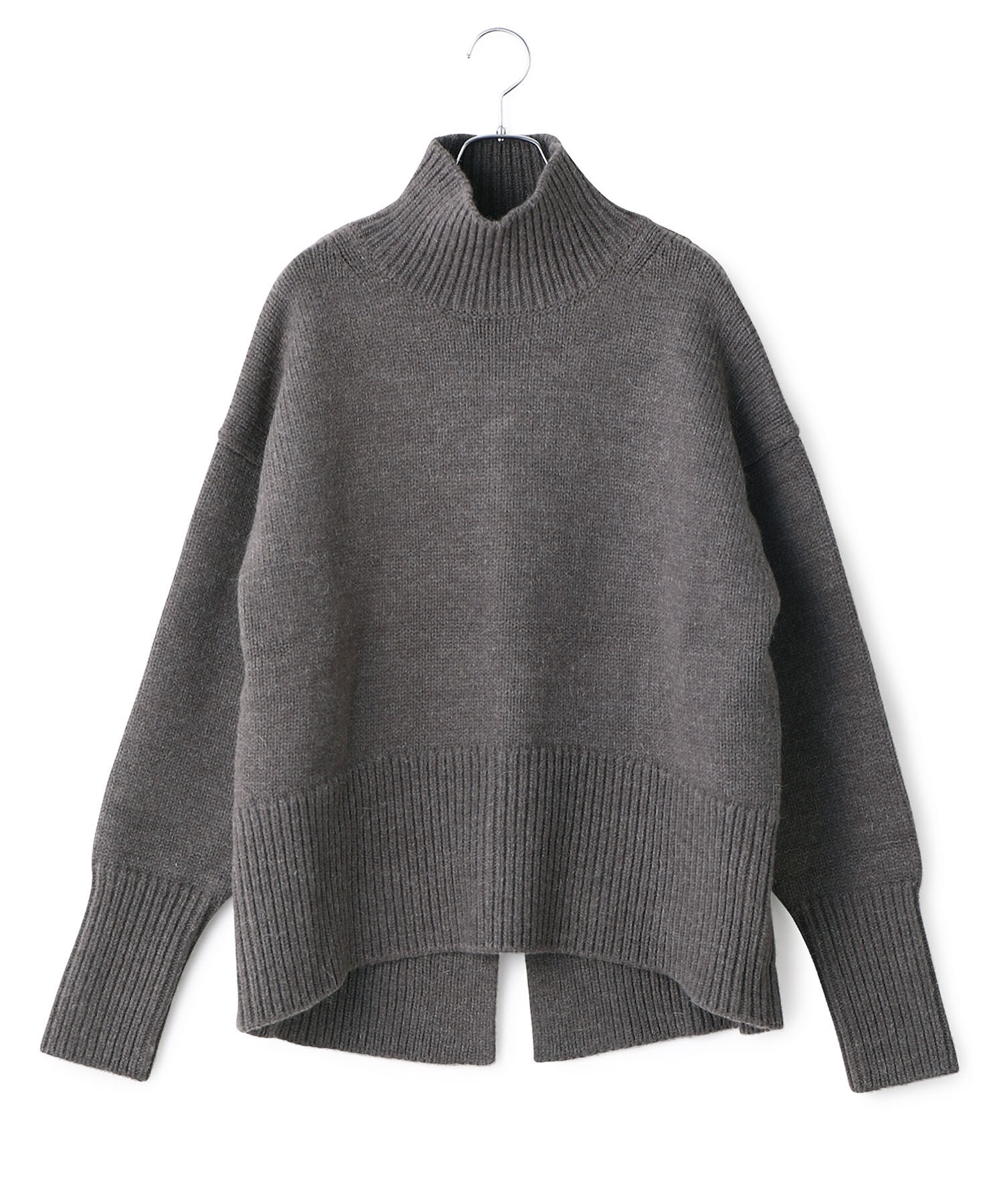 ADAM ET ROPE'「【WEB限定】タートルバックスリットニットプルオーバー」|ニット・セーター|