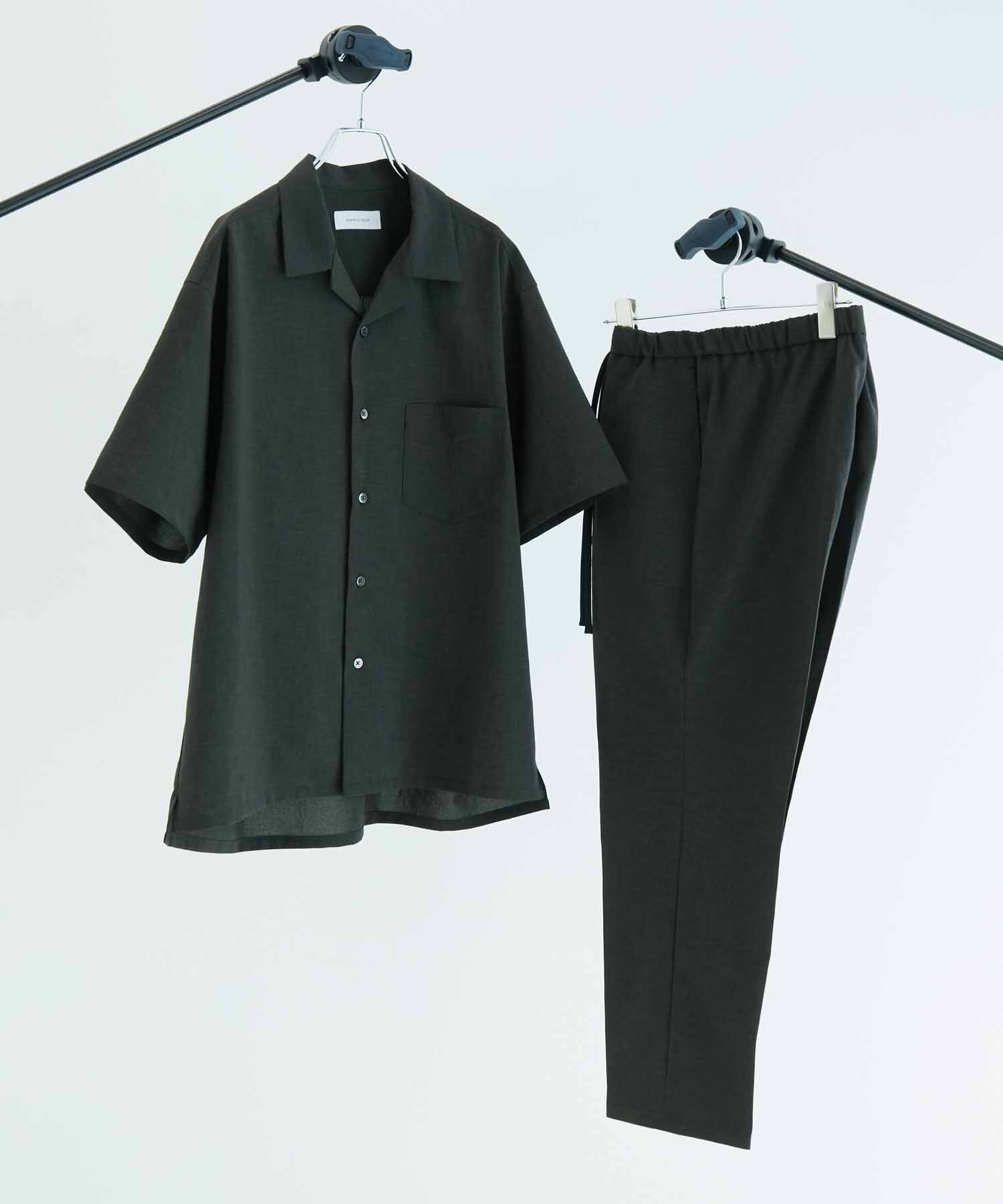 ADAM ET ROPE'「オープンカラーシャツ＆イージーパンツ セットアップ/イージーケア/吸水速乾」|スーツ|