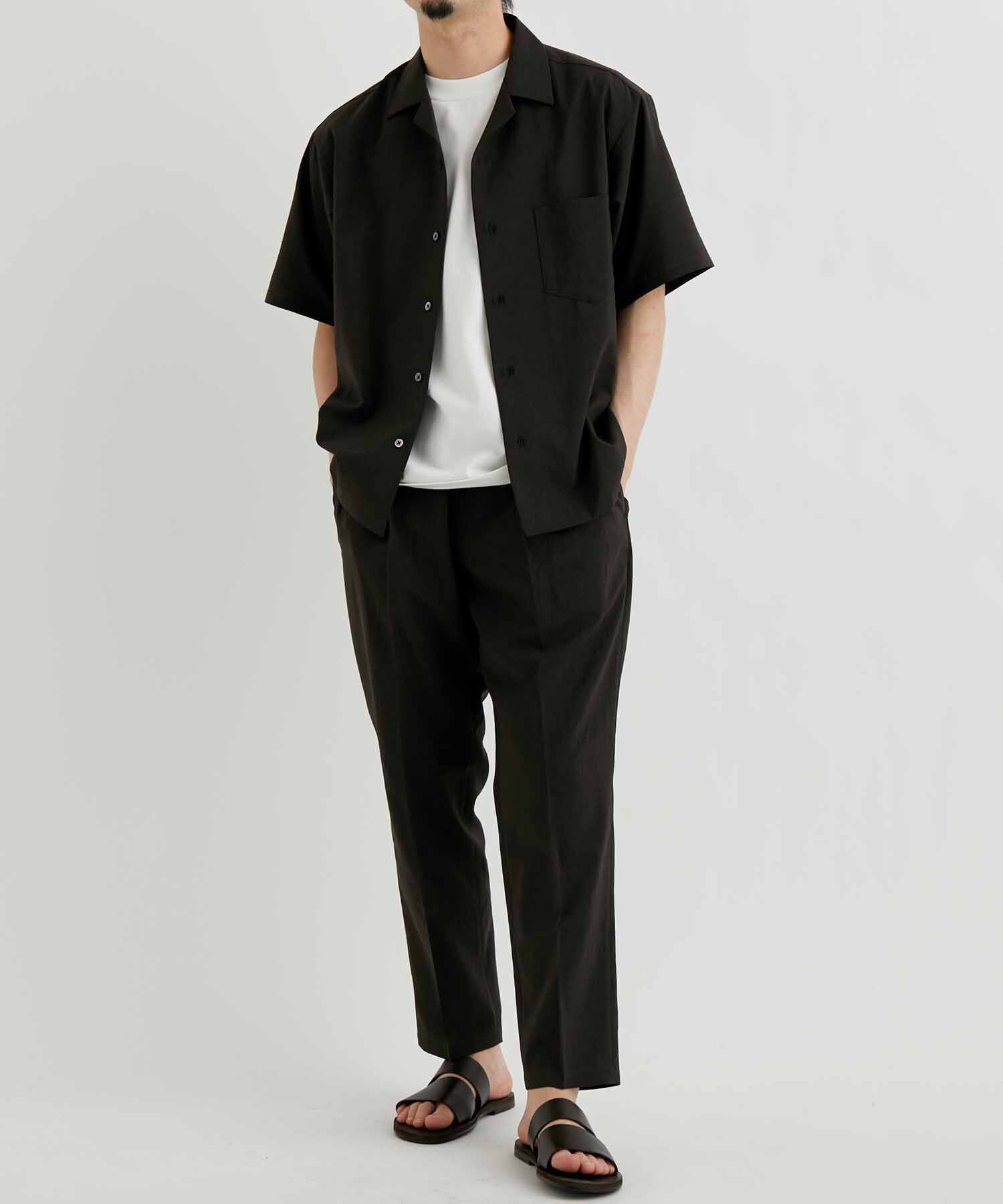 ADAM ET ROPE'「オープンカラーシャツ＆イージーパンツ セットアップ/イージーケア/吸水速乾」|スーツ|