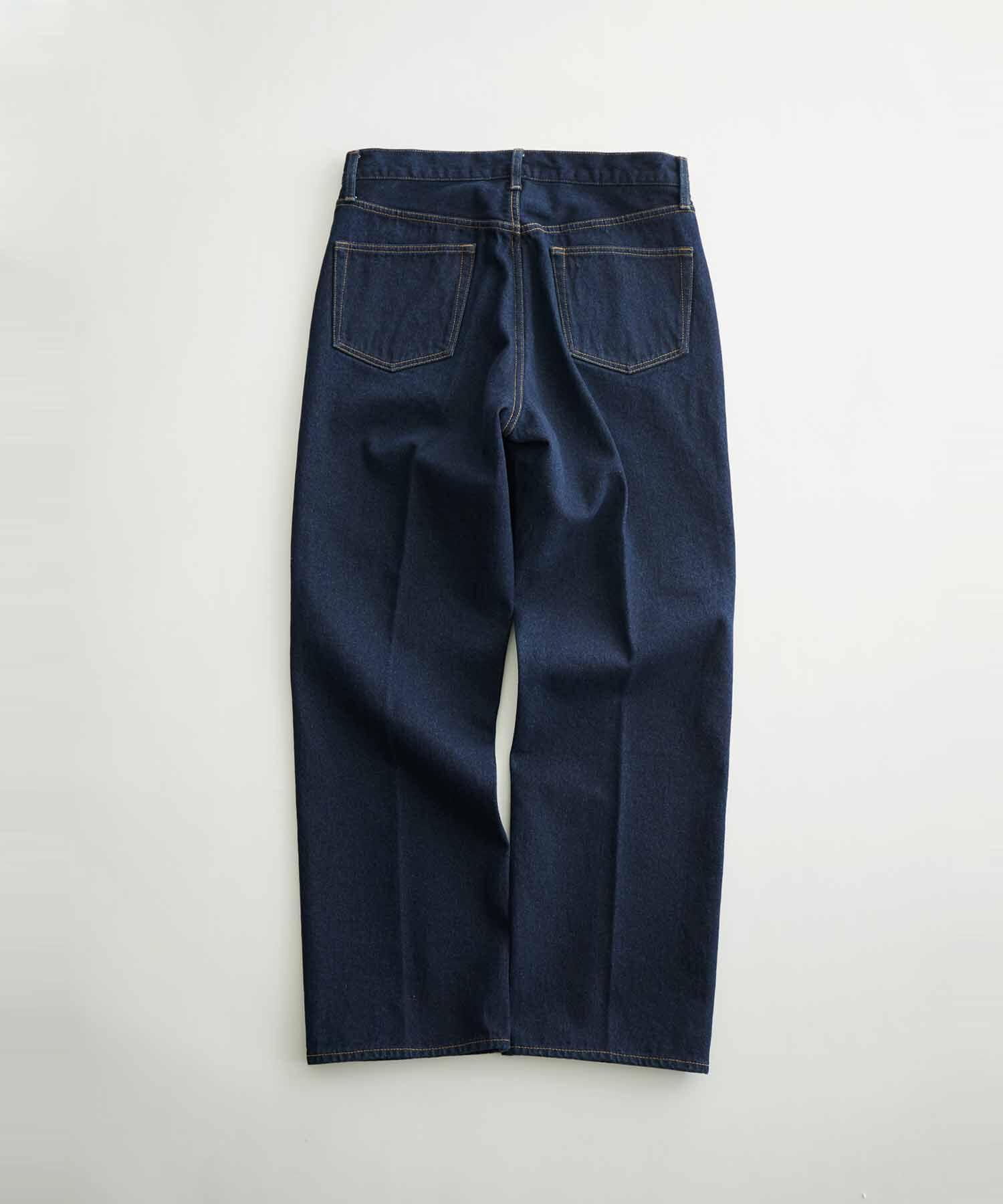 ADAM ET ROPE'「【コットンUSA】デニム センタークリース スラックス/サステナブル/セットアップ対応」|デニム|