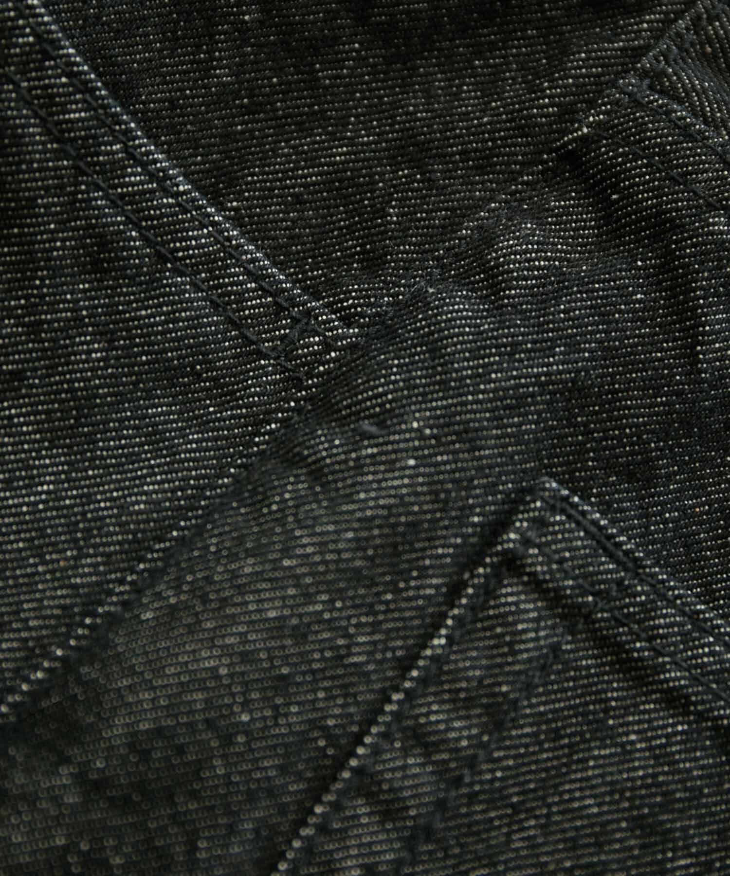 ADAM ET ROPE'「【コットンUSA】デニム センタークリース スラックス/サステナブル/セットアップ対応」|デニム|