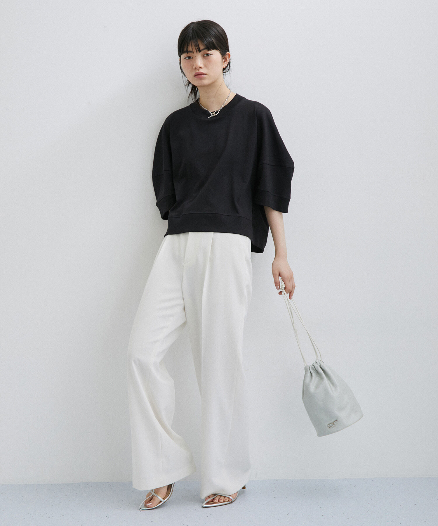 ADAM ET ROPE'「【サステナブル】クロップドTEE」|Tシャツ・カットソー|