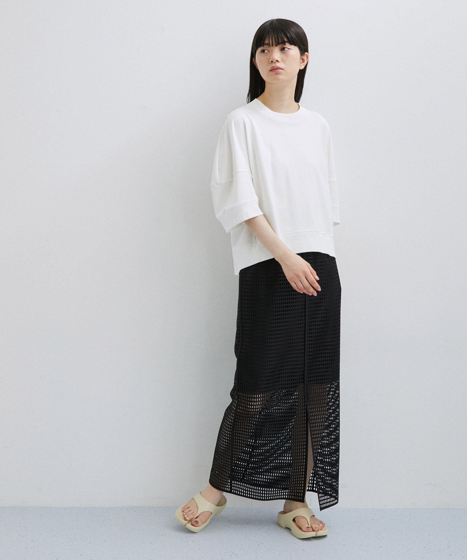 ADAM ET ROPE'「【サステナブル】クロップドTEE」|Tシャツ・カットソー|