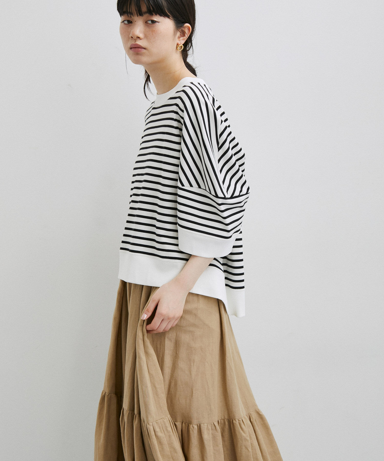 ADAM ET ROPE'「【サステナブル】クロップドTEE」|Tシャツ・カットソー|