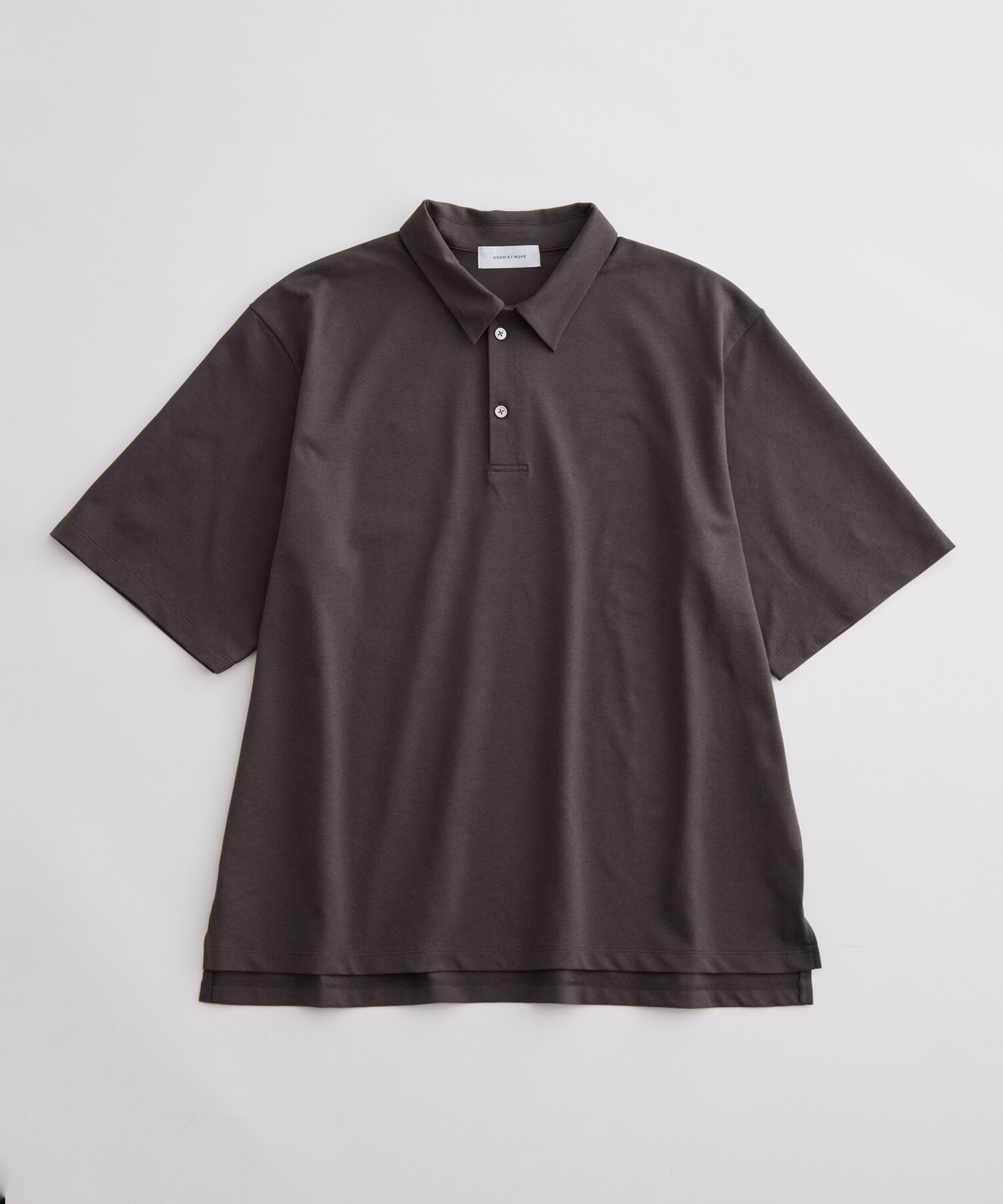 ADAM ET ROPE'「ボックスシルエット ジャージー ポロシャツ / イージーケア / ユニセックス / 吸水速乾」|ポロシャツ|