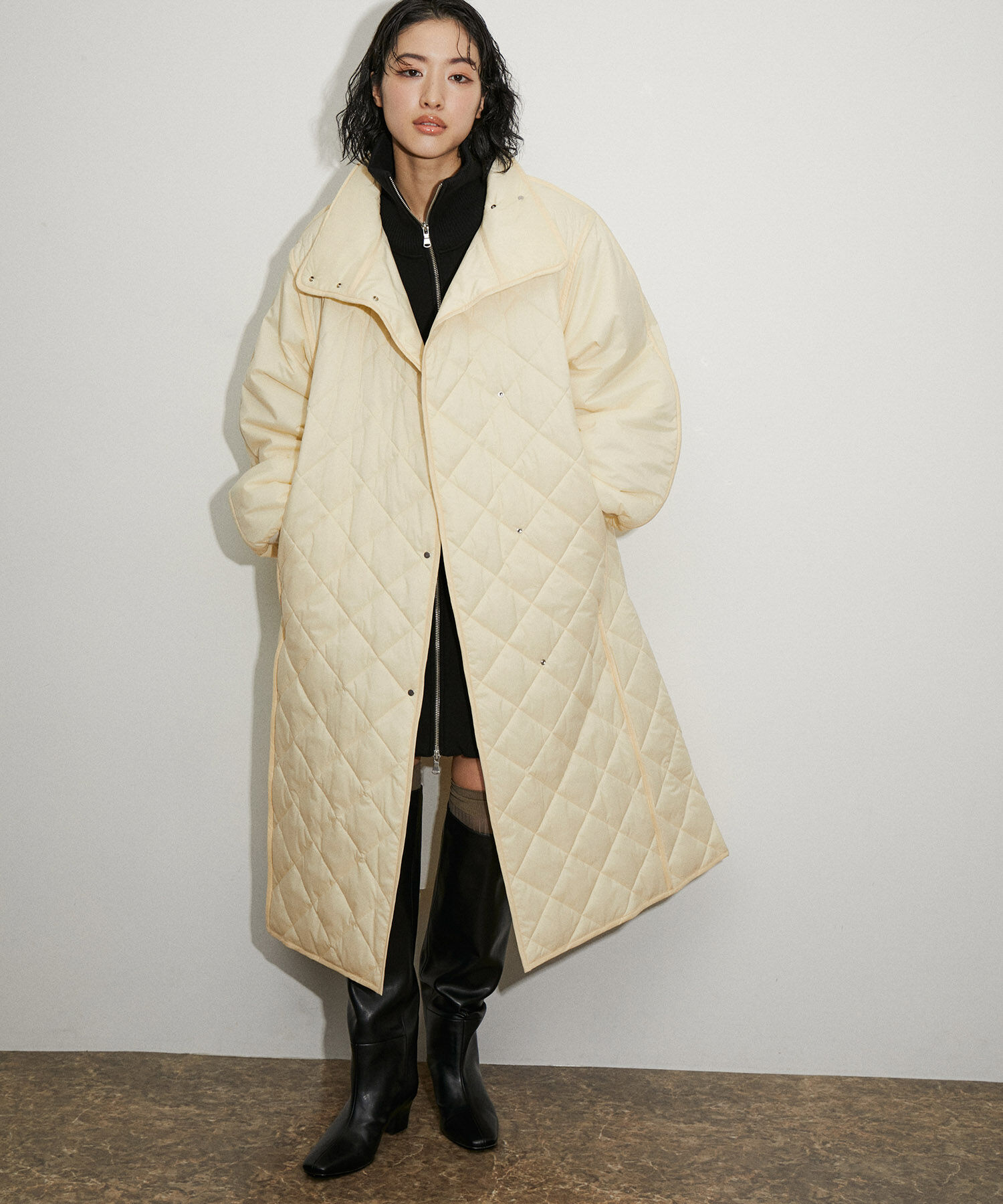 ADAM ET ROPE'「ナロースクエアトゥロングブーツ」|その他|