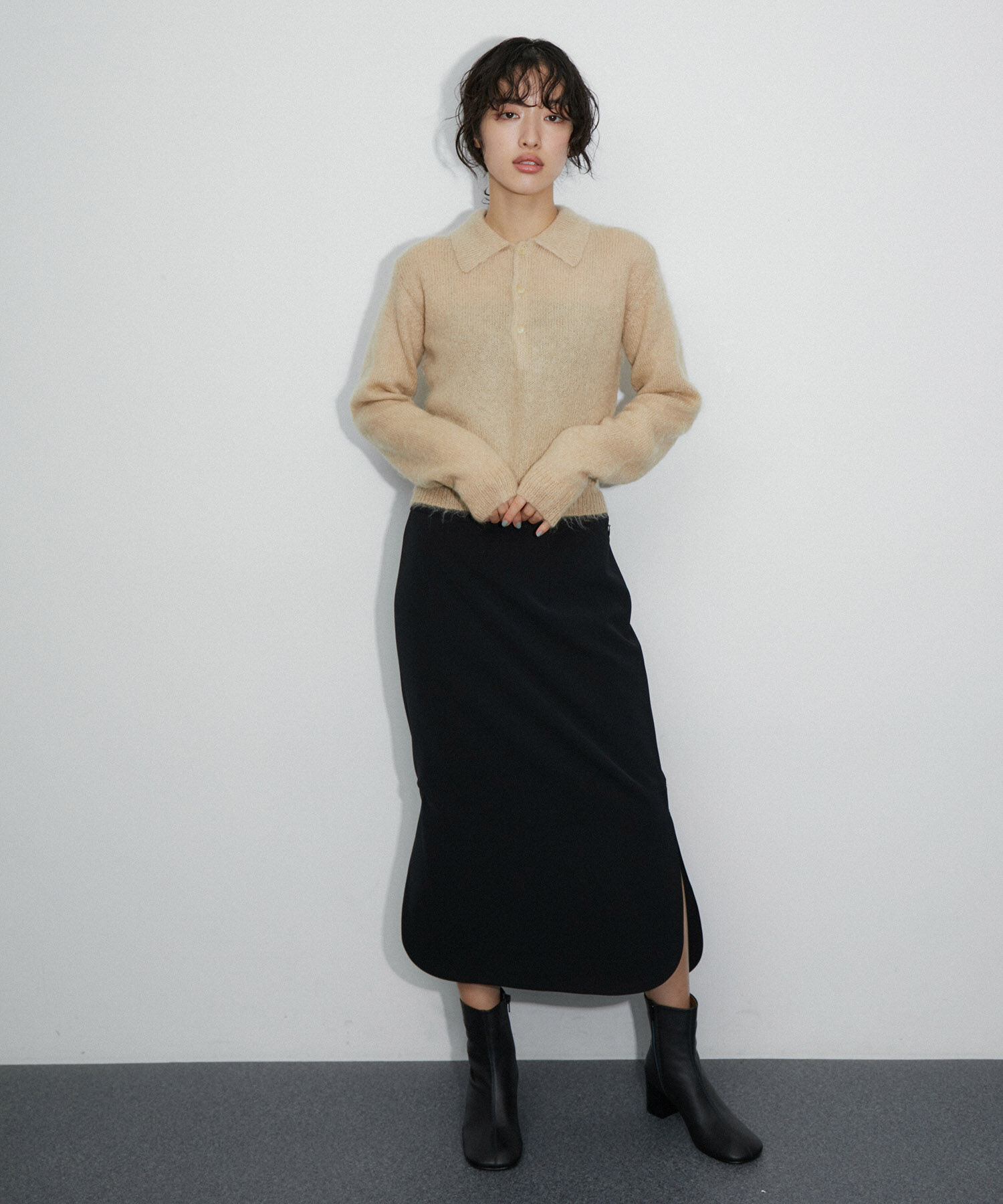 ADAM ET ROPE'「ラウンドヘムスリットスカート」|スカート|