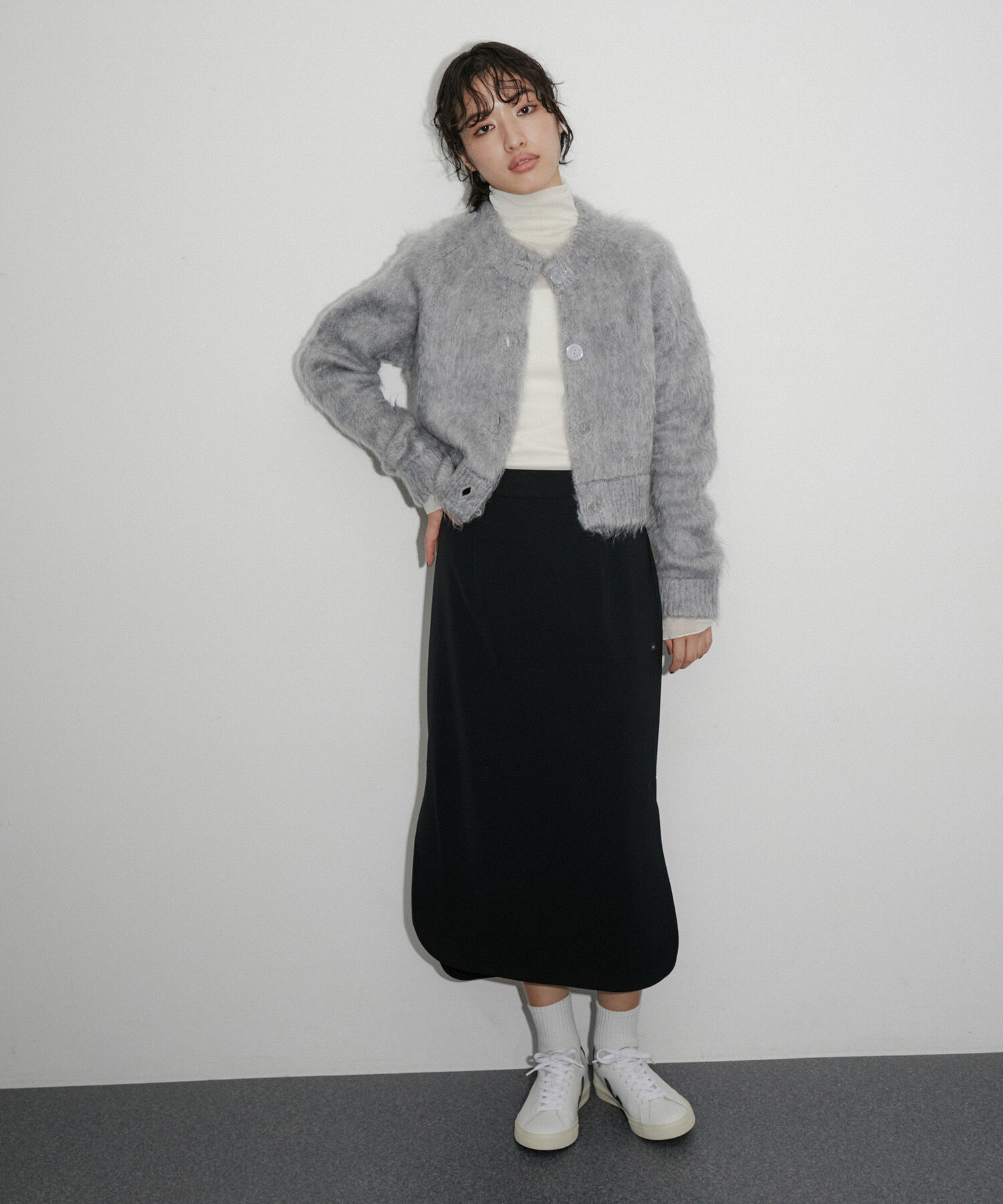 ADAM ET ROPE'「ラウンドヘムスリットスカート」|スカート|