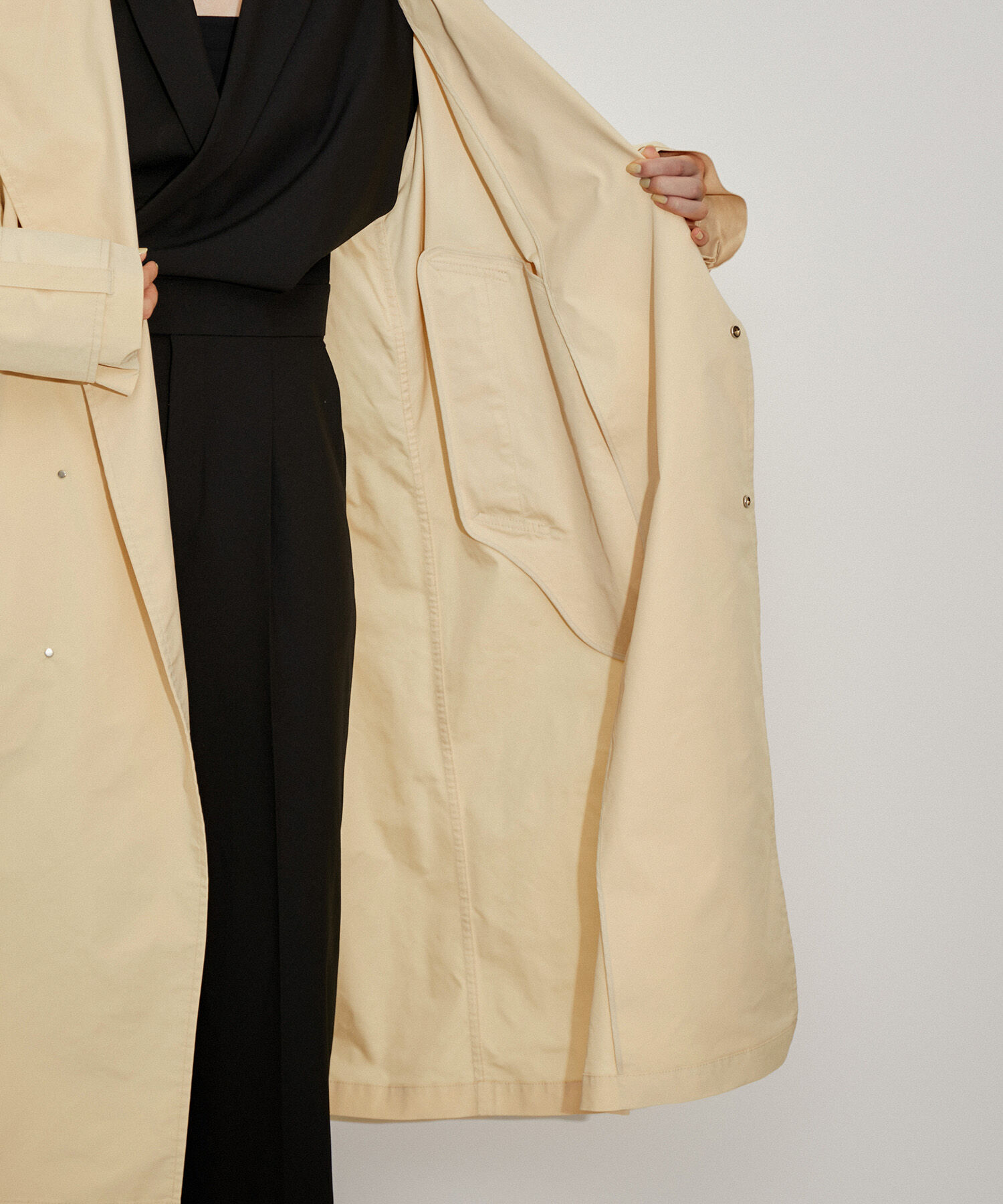 ADAM ET ROPE'「【サステナブル】バルマカーンコート」|ステンカラーコート|