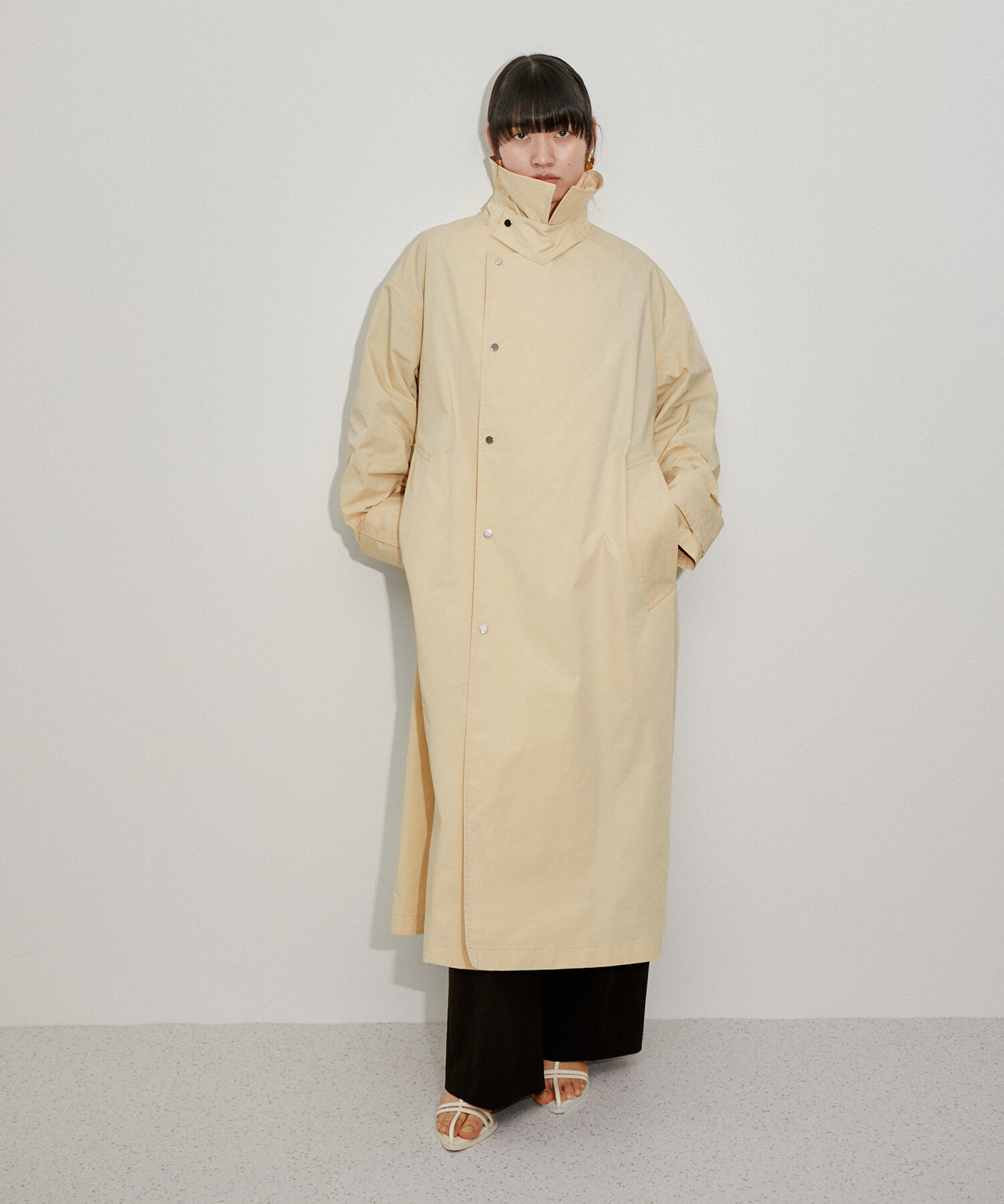 ADAM ET ROPE'「【サステナブル】バルマカーンコート」|ステンカラーコート|