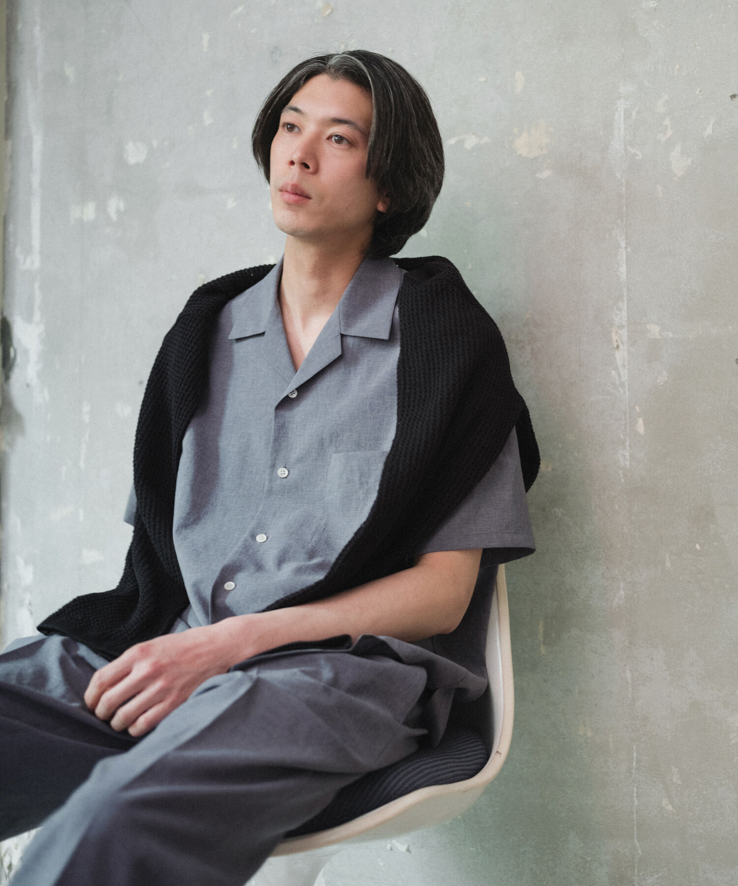 ADAM ET ROPE'「2点セット【RIRANCHA / リランチェ】セットアップ / オープンカラーシャツ&イージーパンツ / イージーケア 」|スーツ|