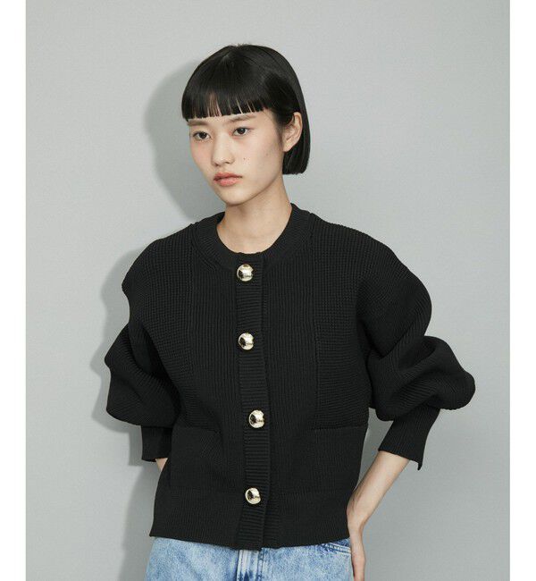 ADAM ET ROPE'「【WEB限定】【サステナブル・洗える】BIGボタンニットカーディガン」|カーディガン|