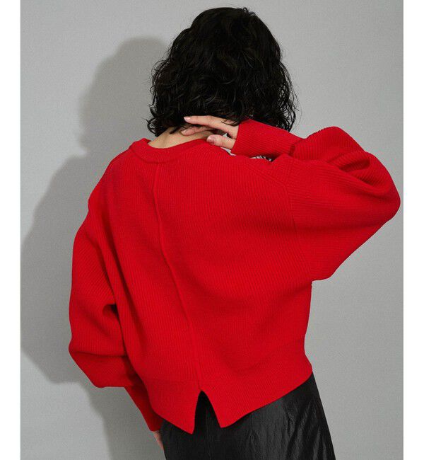 ADAM ET ROPE'「【WEB限定】【サステナブル・洗える】BIGボタンニットカーディガン」|カーディガン|