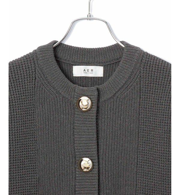 ADAM ET ROPE'「【WEB限定】【サステナブル・洗える】BIGボタンニットカーディガン」|カーディガン|
