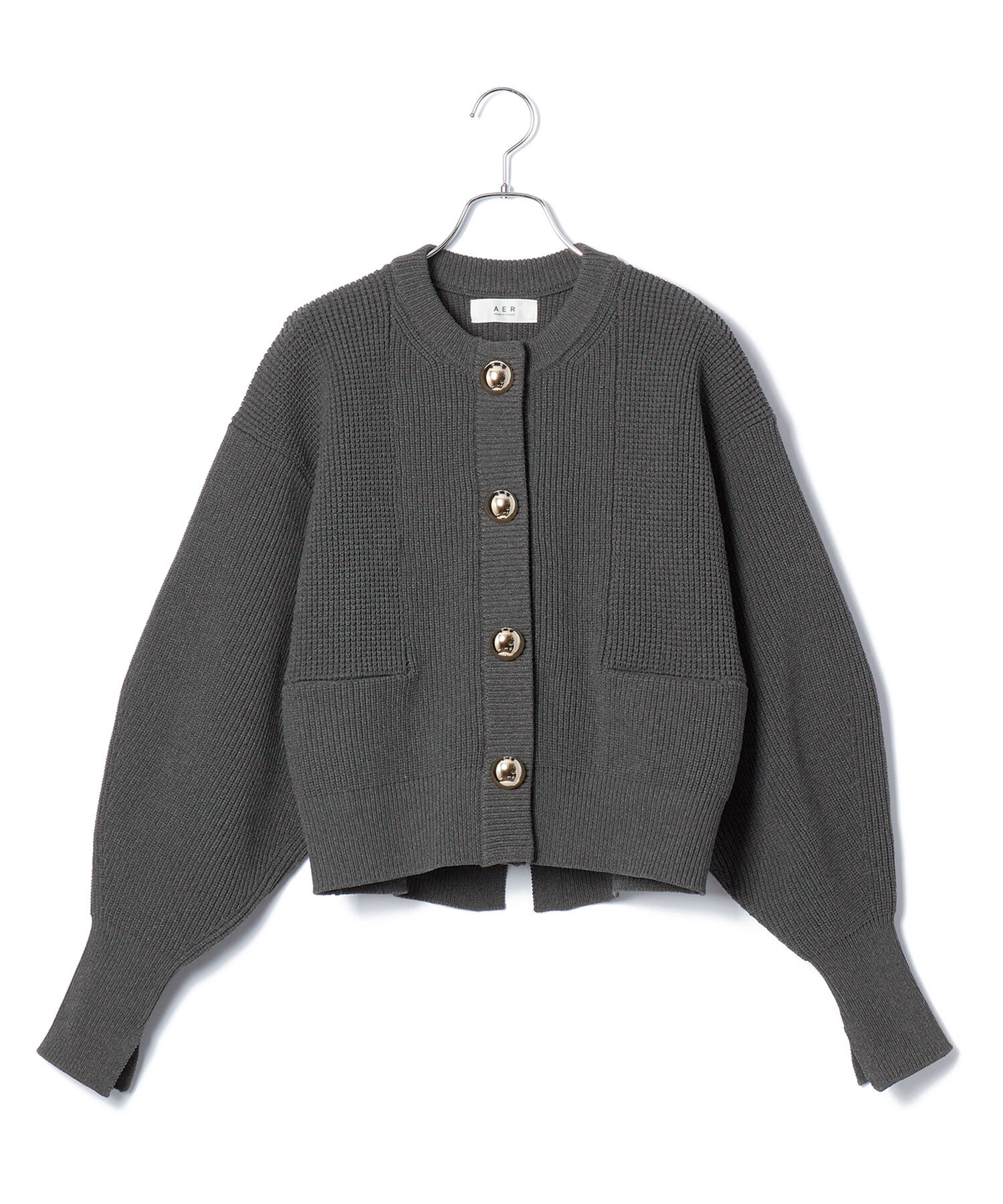 ADAM ET ROPE'「【WEB限定】【サステナブル・洗える】BIGボタンニットカーディガン」|カーディガン|