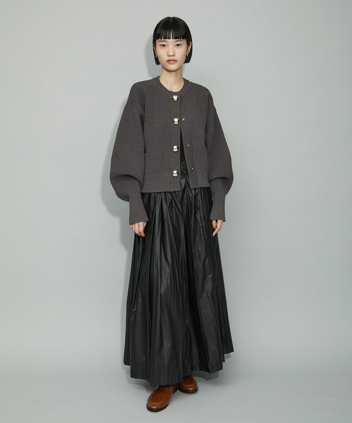 ADAM ET ROPE'「【WEB限定】【サステナブル・洗える】BIGボタンニットカーディガン」|カーディガン|