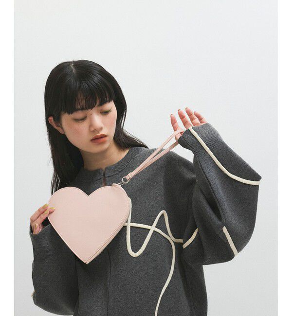 ADAM ET ROPE'「ハートミニクラッチバッグ」|クラッチバッグ|