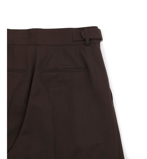 ADAM ET ROPE'「【防シワ】・【洗える】2タックワイドスラックス」|スラックス|