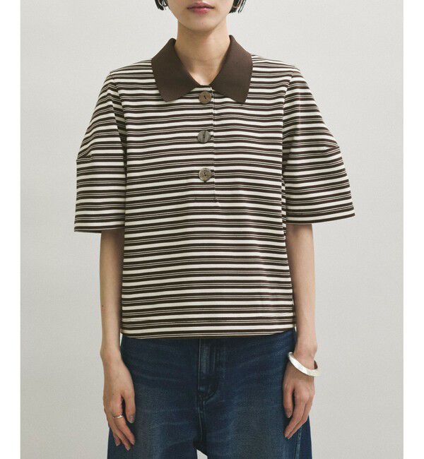 ADAM ET ROPE' アダムエロペ コクーンスリーブポロシャツ コクーンスリーブポロシャツ（ADAM ET ROPE'）｜ルミネのファッション