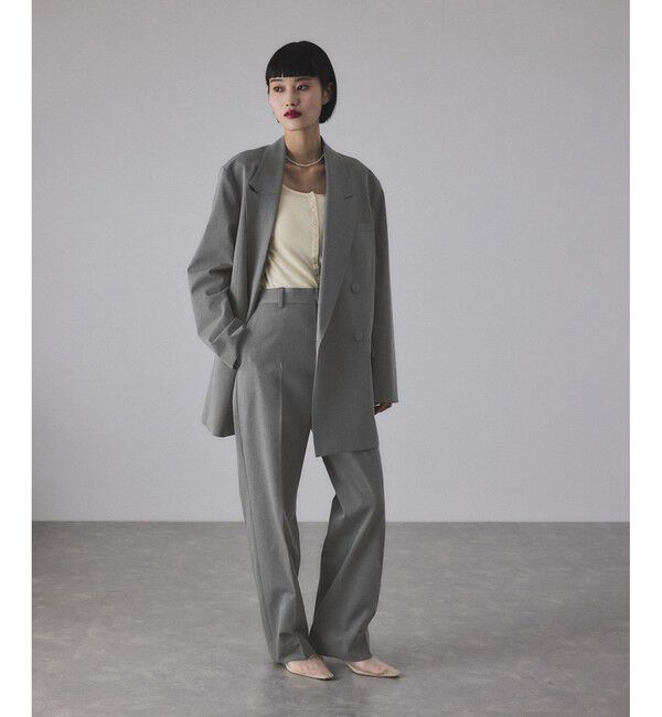 ADAM ET ROPE'「TWセミワイドスラックス」|スラックス|