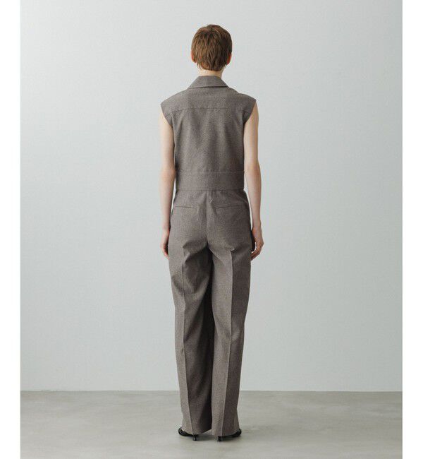 ADAM ET ROPE'「【EMOELLE】スリーブレスオールインワン メランジ」|オールインワン|