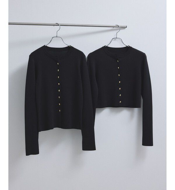 ADAM ET ROPE'「セレクトレングスクルーネックニットカーディガン」|カーディガン|