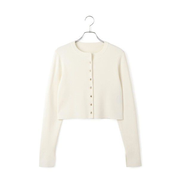 ADAM ET ROPE'「セレクトレングスクルーネックニットカーディガン」|カーディガン|