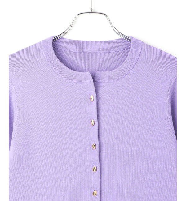 ADAM ET ROPE'「セレクトレングスクルーネックニットカーディガン」|カーディガン|