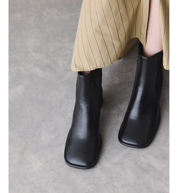 ADAM ET ROPE'「ラウンドサイドゴアブーツ」|ロングブーツ|