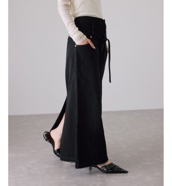 ADAM ET ROPE'「ローウエストデニムスカート」|スカート|