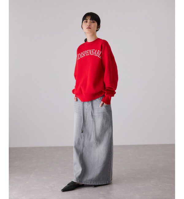 ADAM ET ROPE'「ローウエストデニムスカート」|スカート|