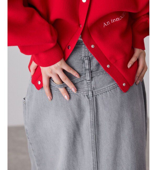 ADAM ET ROPE'「ローウエストデニムスカート」|スカート|