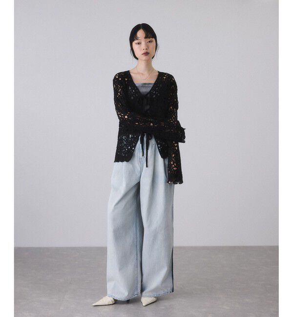 ADAM ET ROPE'「ウールクロシェレーストップス」|シャツ・ブラウス|