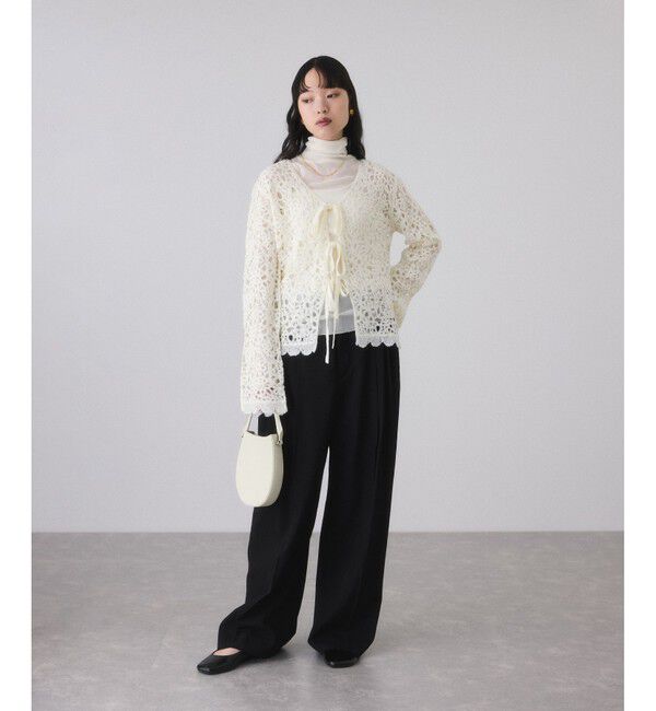 ADAM ET ROPE'「ウールクロシェレーストップス」|シャツ・ブラウス|