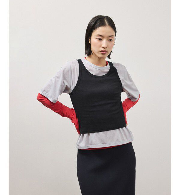 ADAM ET ROPE'「3レイヤードジャージートップス」|Tシャツ・カットソー|