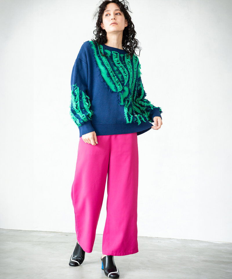  「2WAYジャガードニットカーディガン」|ニット・セーター|