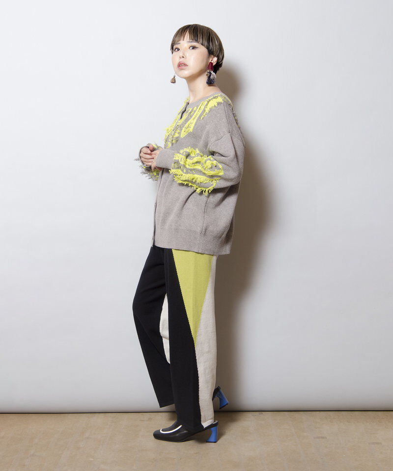  「2WAYジャガードニットカーディガン」|ニット・セーター|