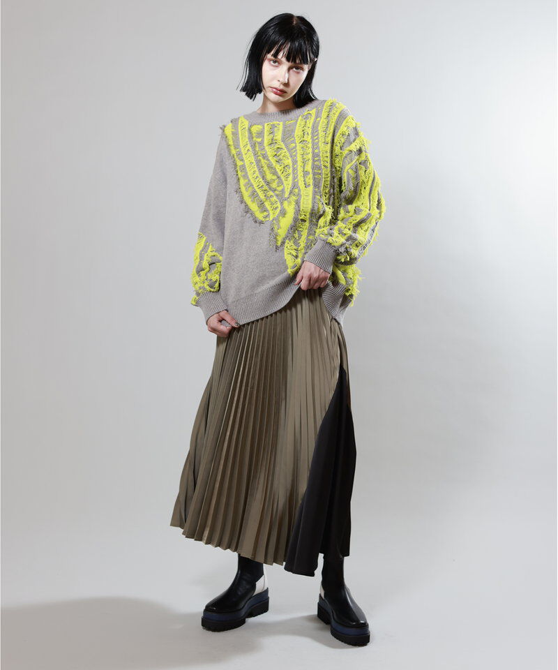  「2WAYジャガードニットカーディガン」|ニット・セーター|