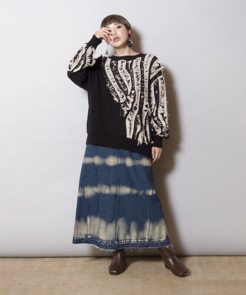 「2WAYジャガードニットカーディガン」|ニット・セーター|